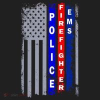 Police Firefighter EMS American Flag Tumbler thumb 3