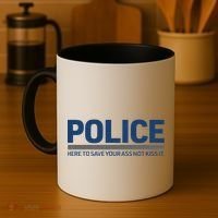 Police Here to Save Lives Coffee Mug thumb 4