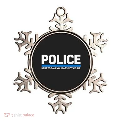Police Here to Save Lives Ornament