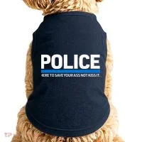 Police Here to Save Lives Doggie Tank thumb 0