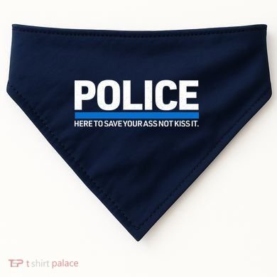 Police Here to Save Lives USA-Made Doggie Bandana