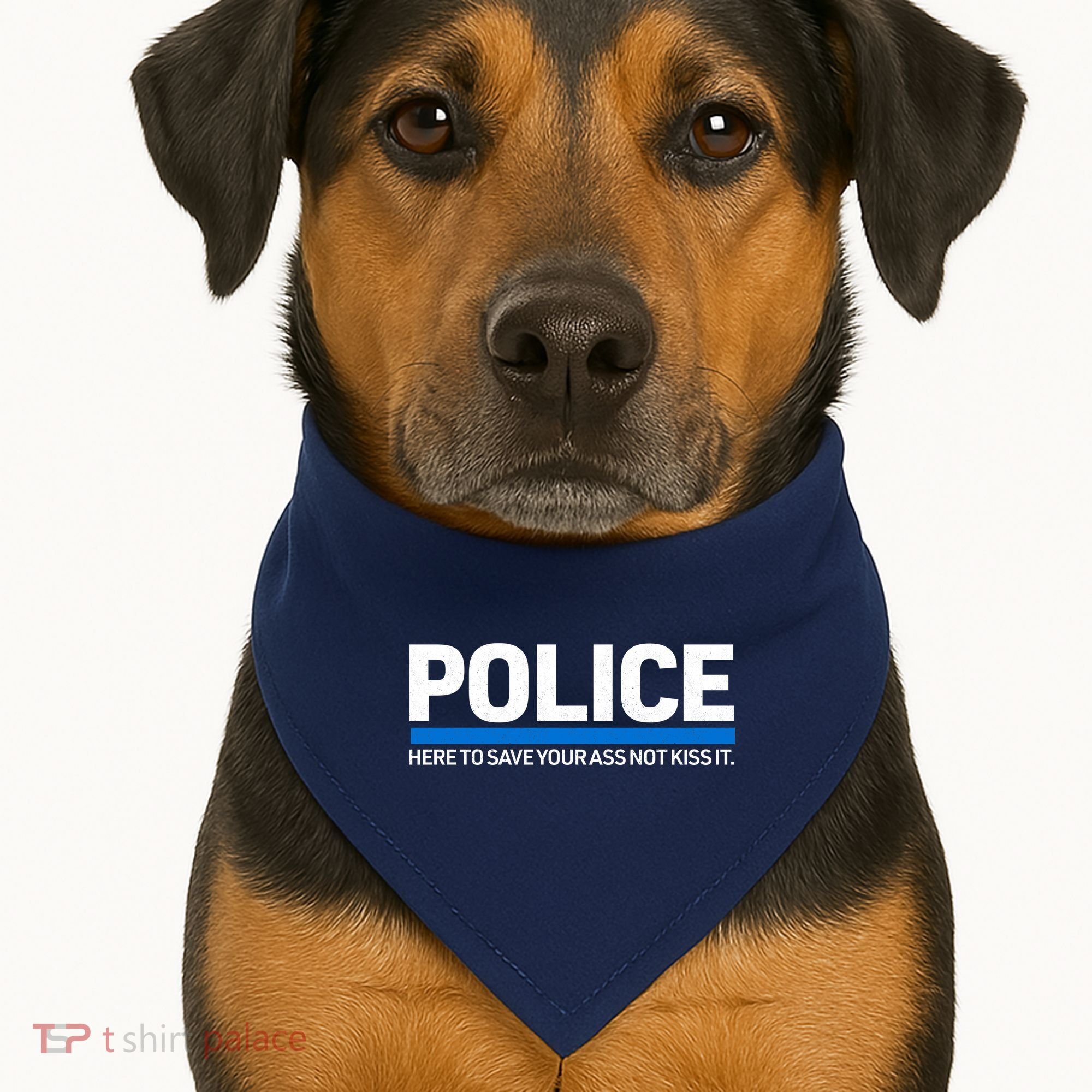 Police Here to Save Lives USA-Made Doggie Bandana