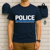 Police Here to Save Lives T-Shirt thumb 6