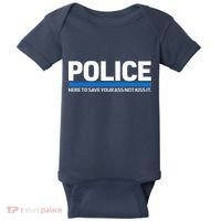 Police Here to Save Lives Baby Bodysuit thumb 0