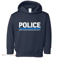 Police Here to Save Lives Toddler Hoodie thumb 0