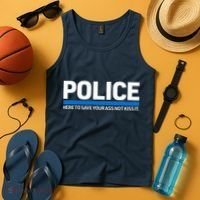 Police Here to Save Lives Tank Top thumb 4