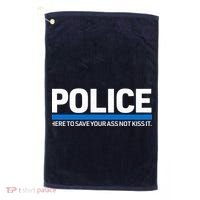 Police Here to Save Lives Golf Towel thumb 0