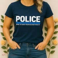 Police Here to Save Lives Women's T-Shirt thumb 2