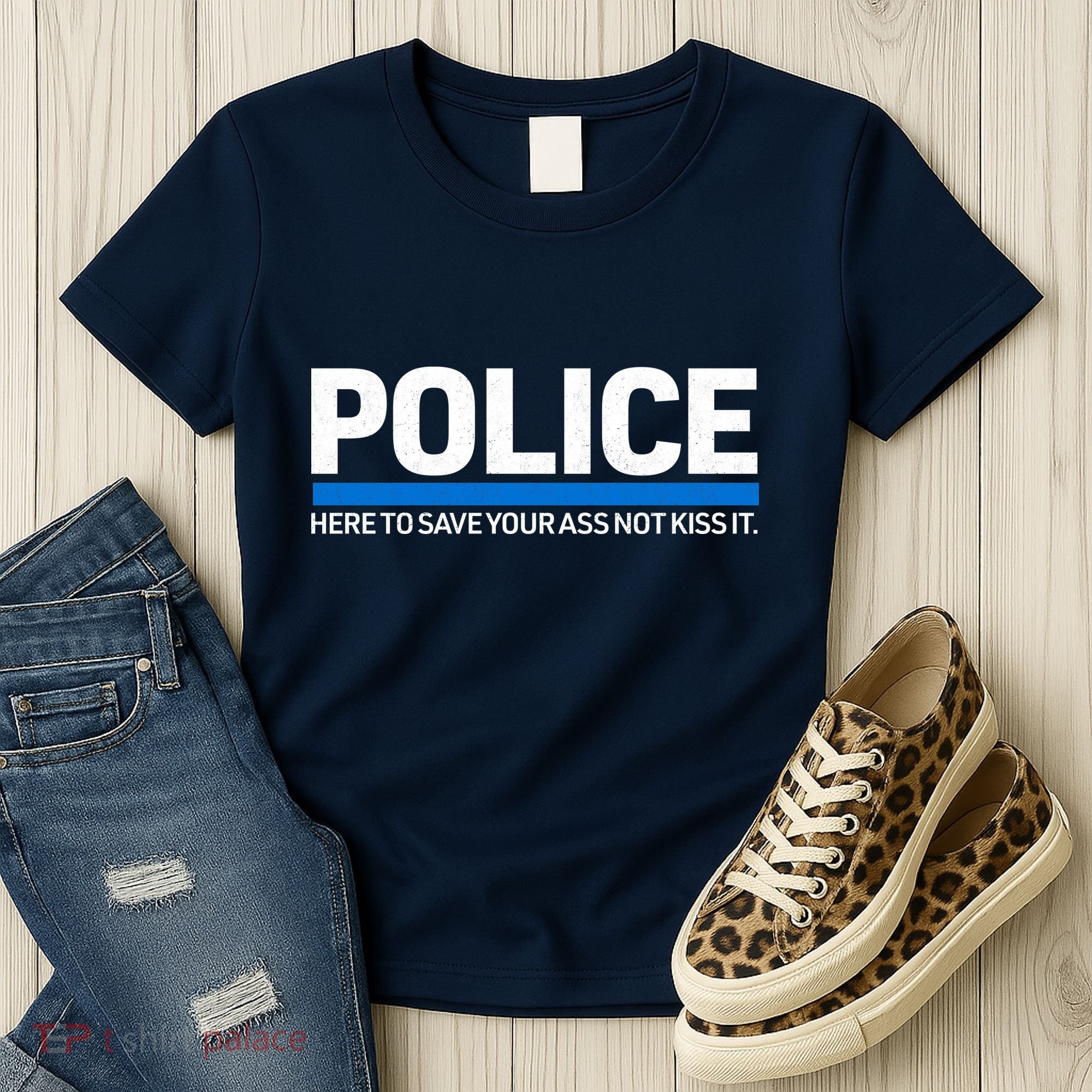 Police Here to Save Lives Women's T-Shirt