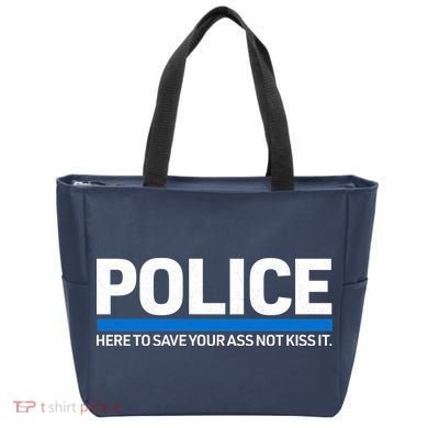 Police Here to Save Lives Tote Bag