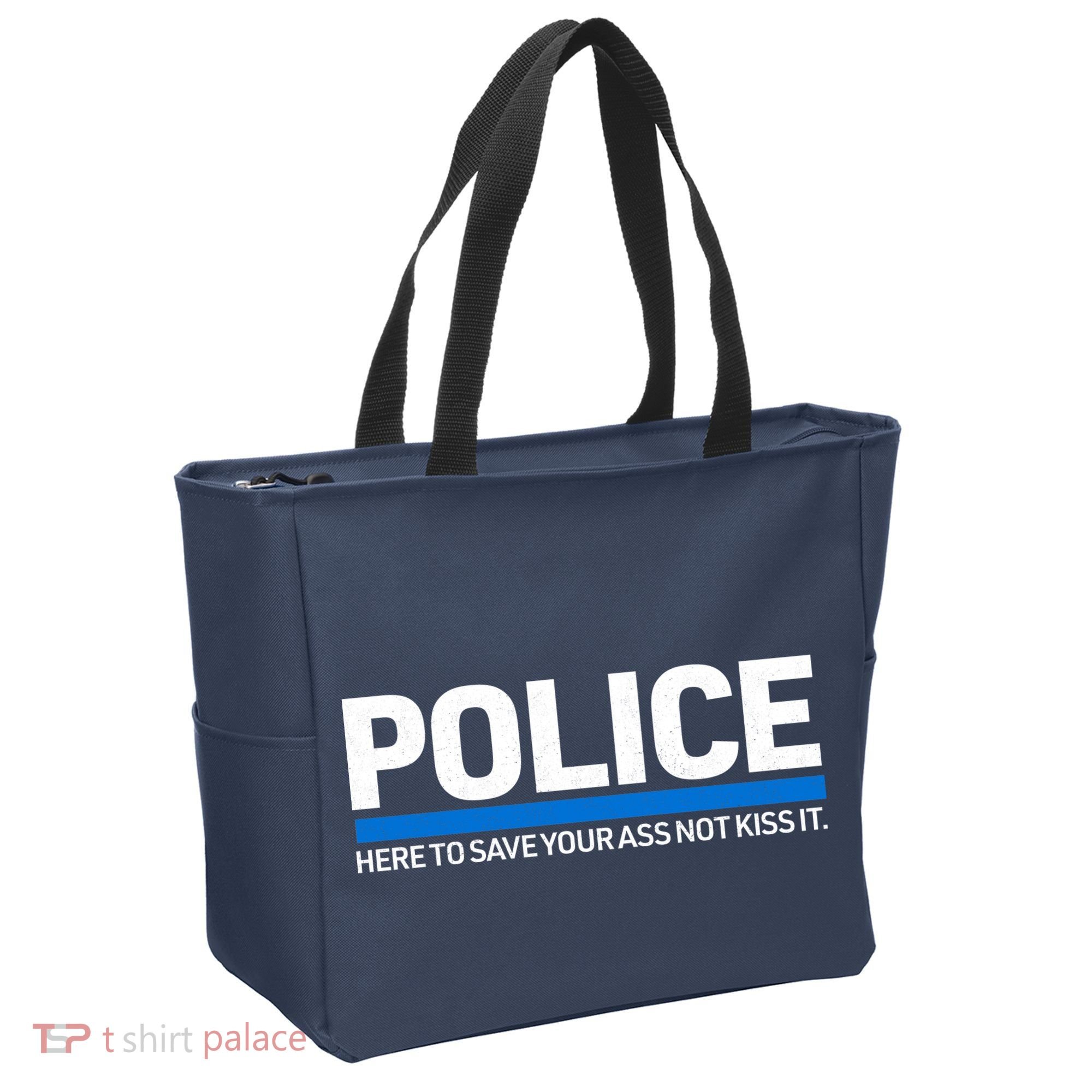 Police Here to Save Lives Tote Bag