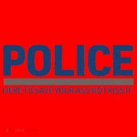 Police Here to Save Lives Santa Hat thumb 1