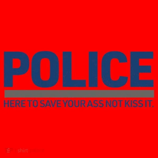 Police Here to Save Lives Santa Hat