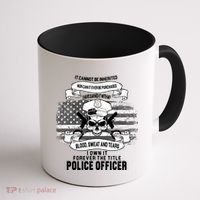 Police Officer Earned It Sweat Blood Tears Coffee Mug thumb 1