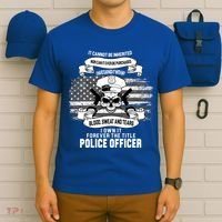 Police Officer Earned It Sweat Blood Tears T-Shirt thumb 6