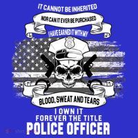 Police Officer Earned It Sweat Blood Tears Women's Tank Top thumb 5
