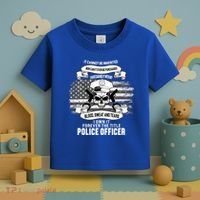 Police Officer Earned It Sweat Blood Tears Toddler T-Shirt thumb 3