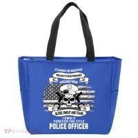 Police Officer Earned It Sweat Blood Tears Tote Bag thumb 0