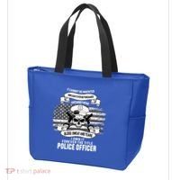 Police Officer Earned It Sweat Blood Tears Tote Bag thumb 3