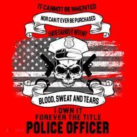 Police Officer Earned It Sweat Blood Tears Santa Hat thumb 1