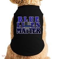 Police Shield Blue Lives Matter Doggie Tank thumb 0