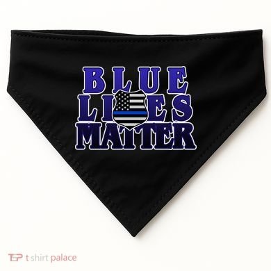 Police Shield Blue Lives Matter USA-Made Doggie Bandana