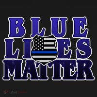 Police Shield Blue Lives Matter Sweatshirt thumb 3