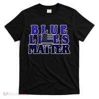 Police Shield Blue Lives Matter T-Shirt thumb 0