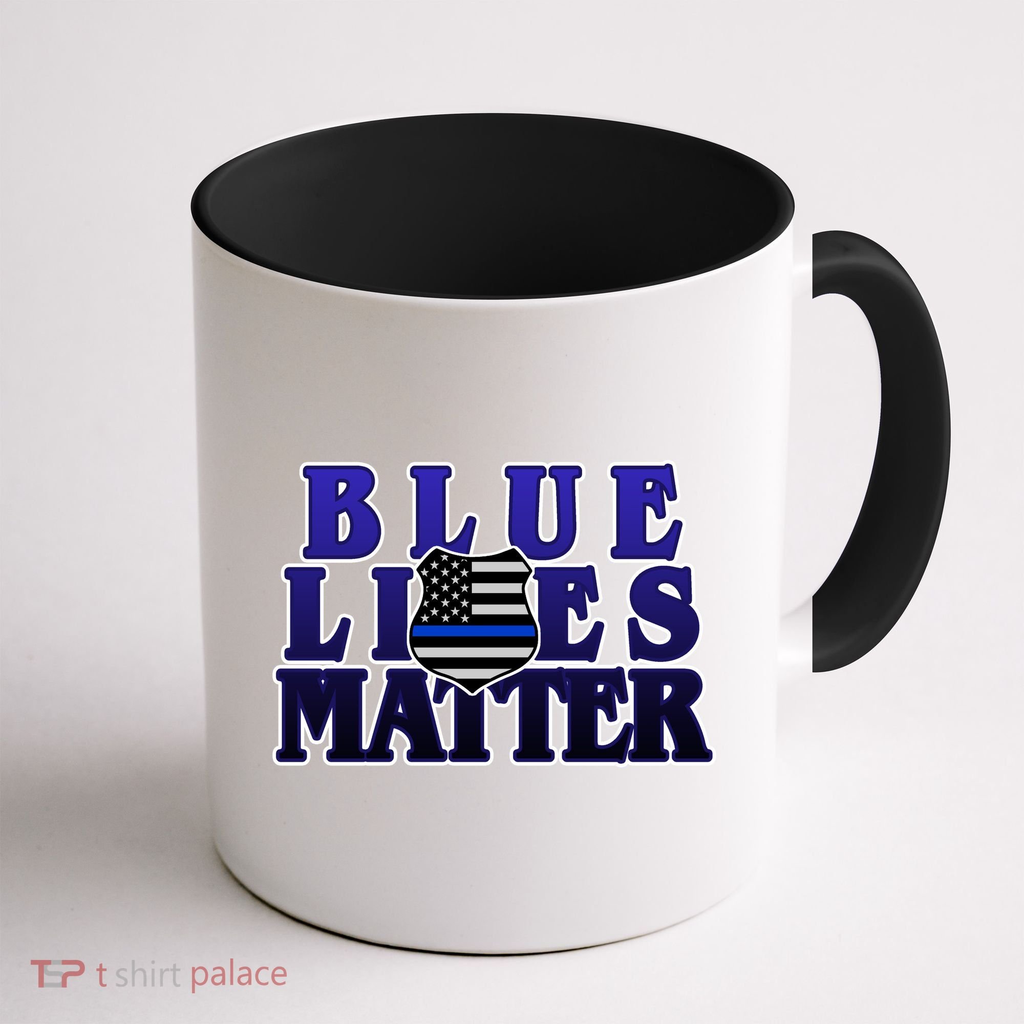 Police Shield Blue Lives Matter Coffee Mug