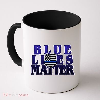 Police Shield Blue Lives Matter Coffee Mug