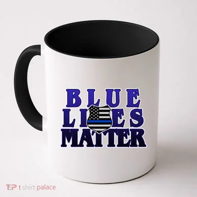 Police Shield Blue Lives Matter Coffee Mug