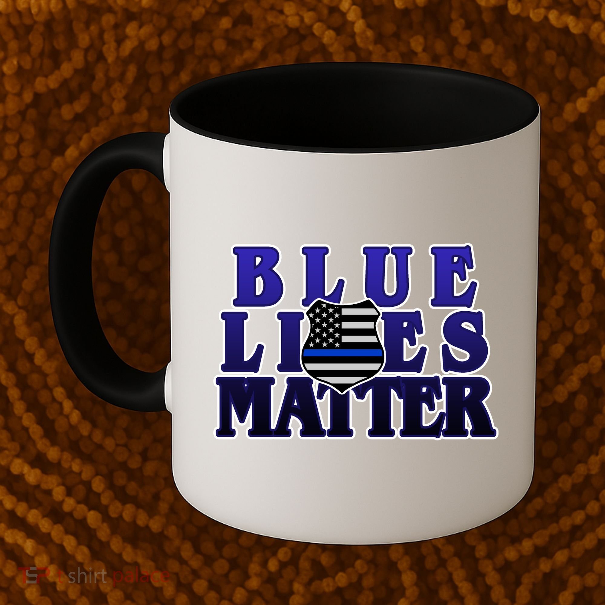 Police Shield Blue Lives Matter Coffee Mug