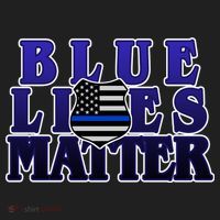 Police Shield Blue Lives Matter Beanie thumb 2