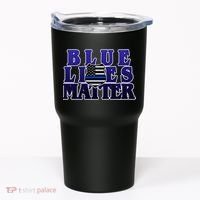Police Shield Blue Lives Matter Tumbler thumb 0