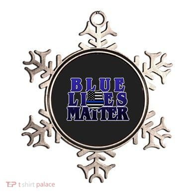 Police Shield Blue Lives Matter Ornament