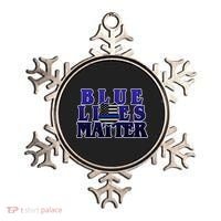 Police Shield Blue Lives Matter Ornament thumb 0