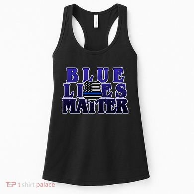 Police Shield Blue Lives Matter Women's Tank Top