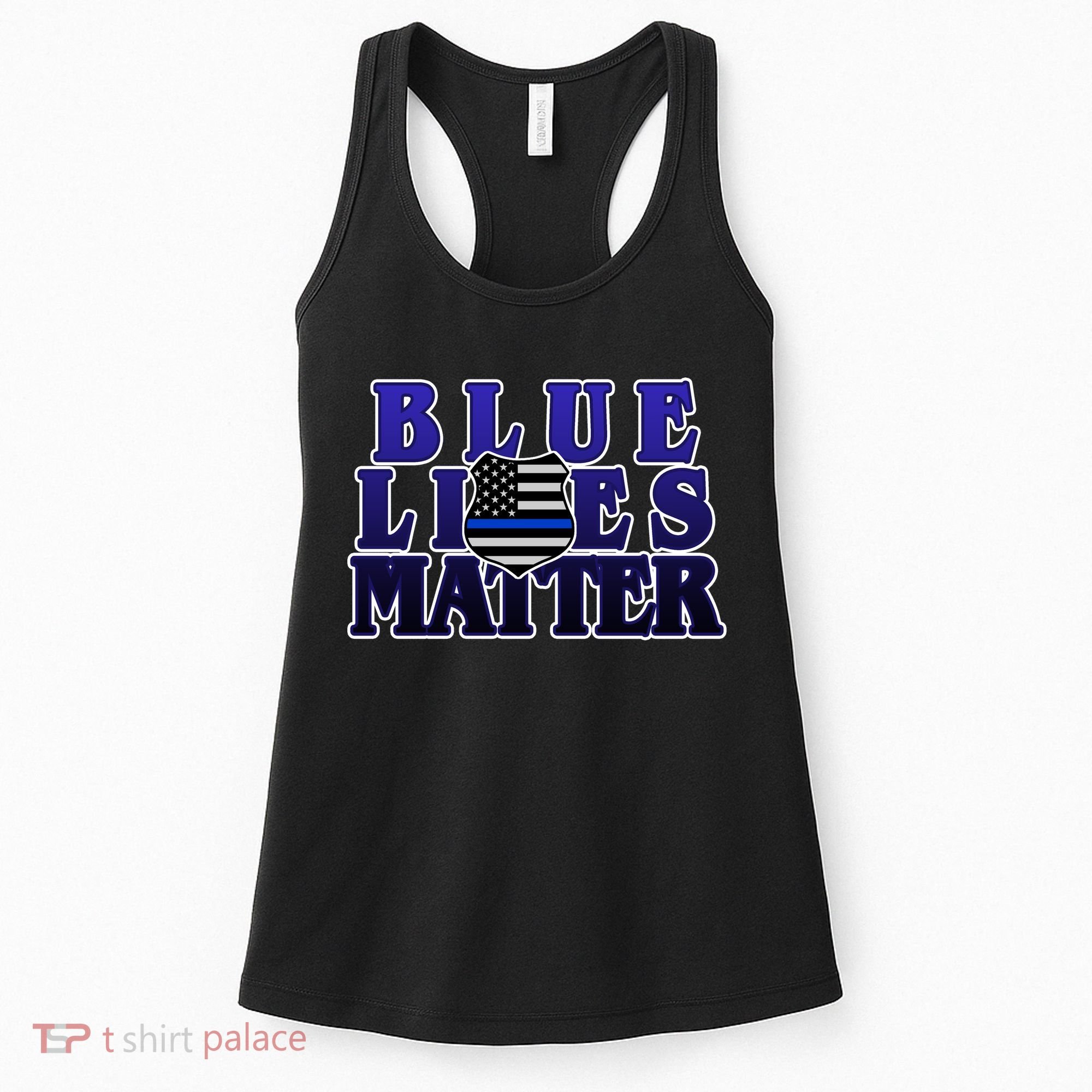 Police Shield Blue Lives Matter Women's Tank Top