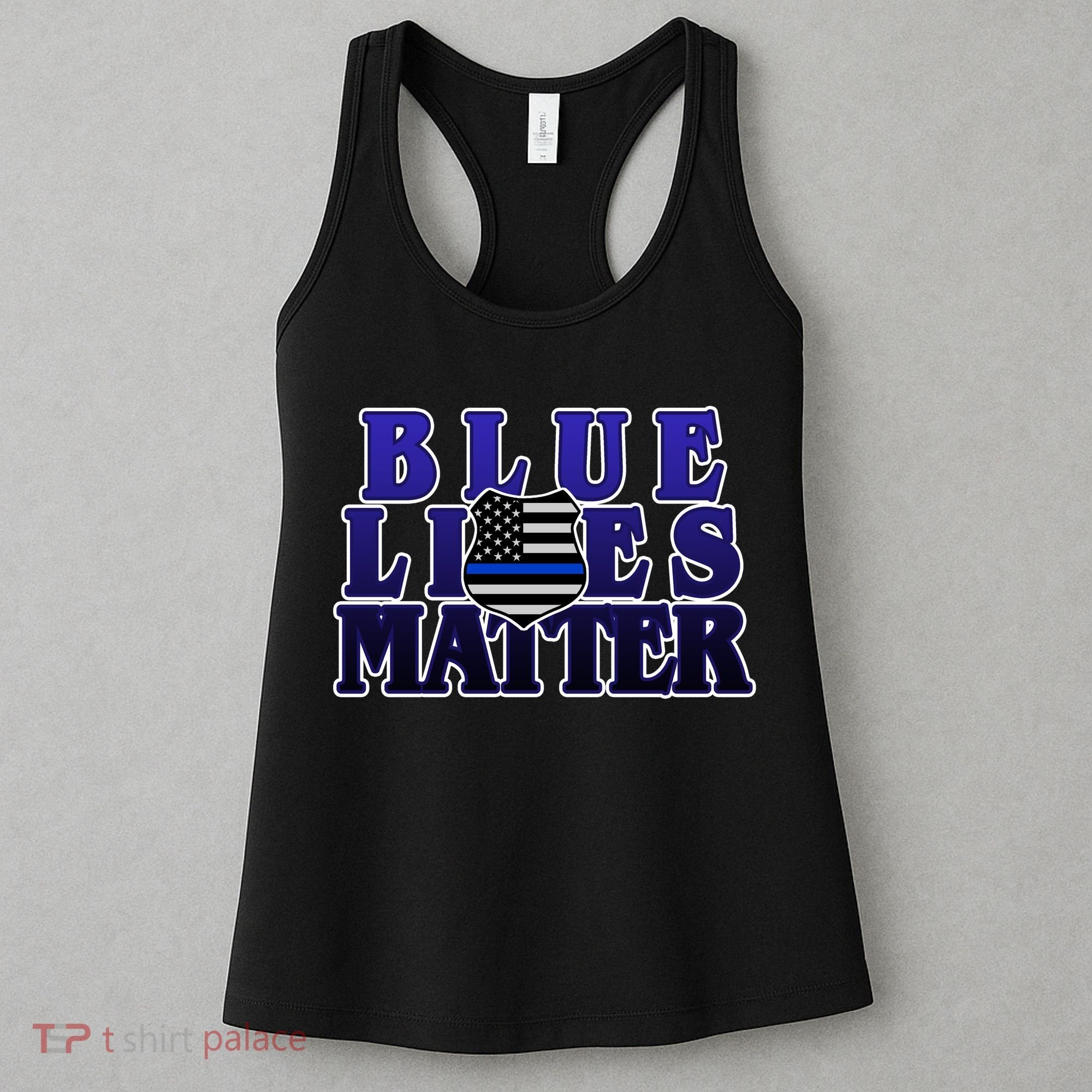Police Shield Blue Lives Matter Women's Tank Top