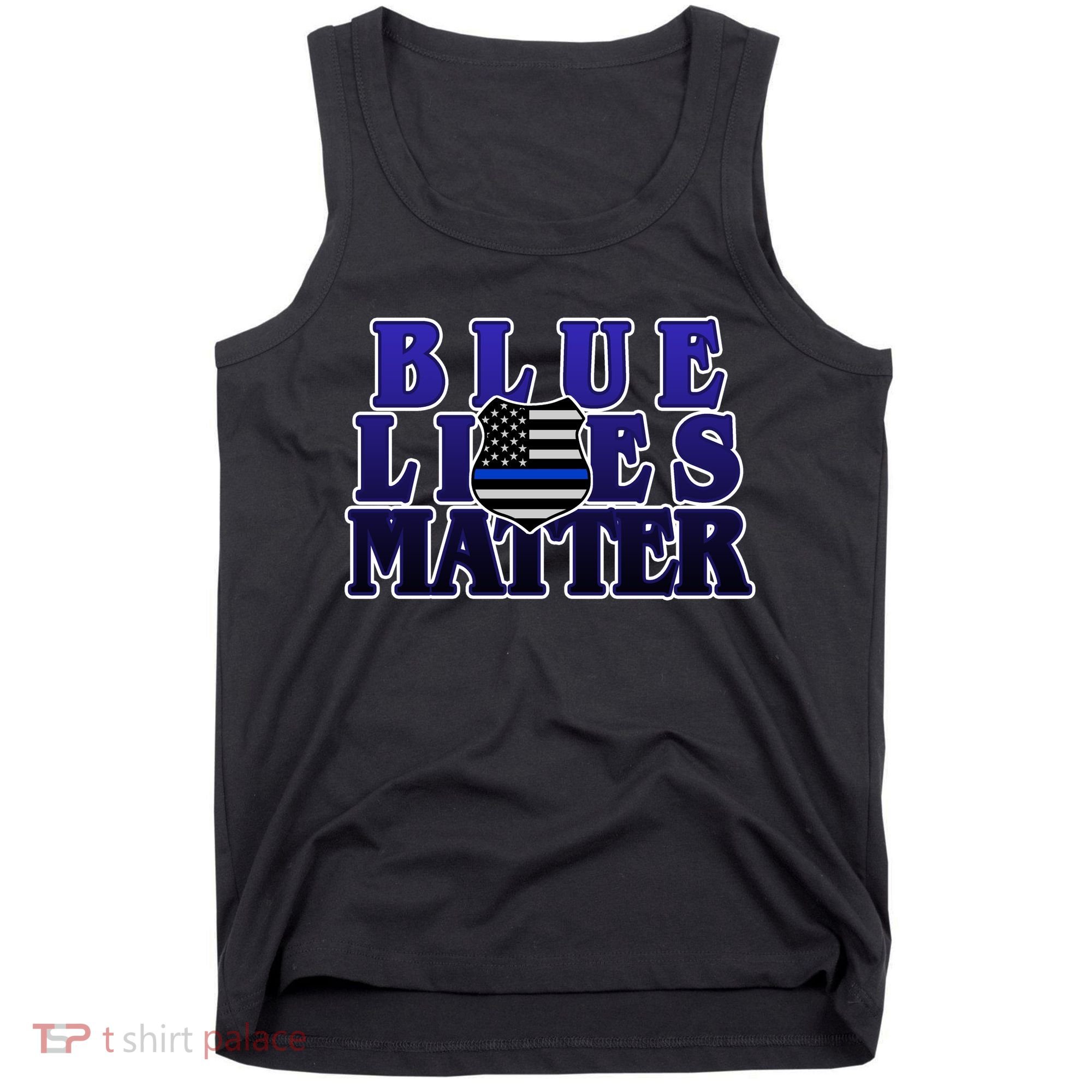 Police Shield Blue Lives Matter Tank Top