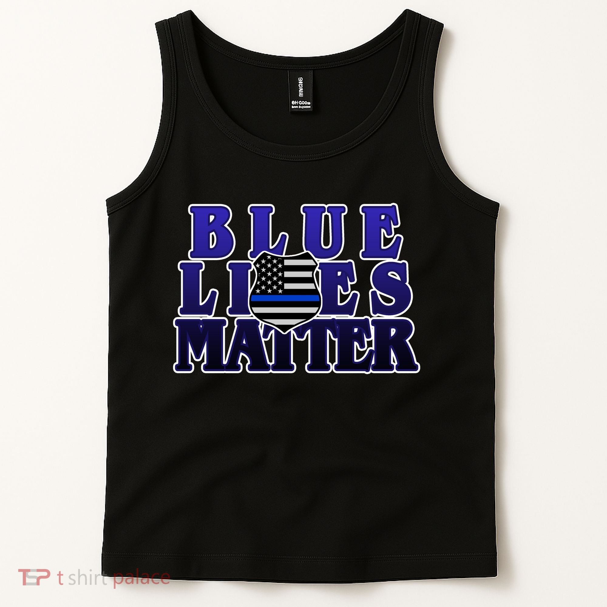 Police Shield Blue Lives Matter Tank Top