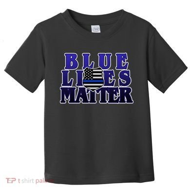 Police Shield Blue Lives Matter Toddler T-Shirt