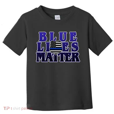 Police Shield Blue Lives Matter Toddler T-Shirt
