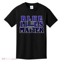 Police Shield Blue Lives Matter Kids T-Shirt thumb 0