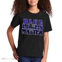 Police Shield Blue Lives Matter Kids T-Shirt thumb 2