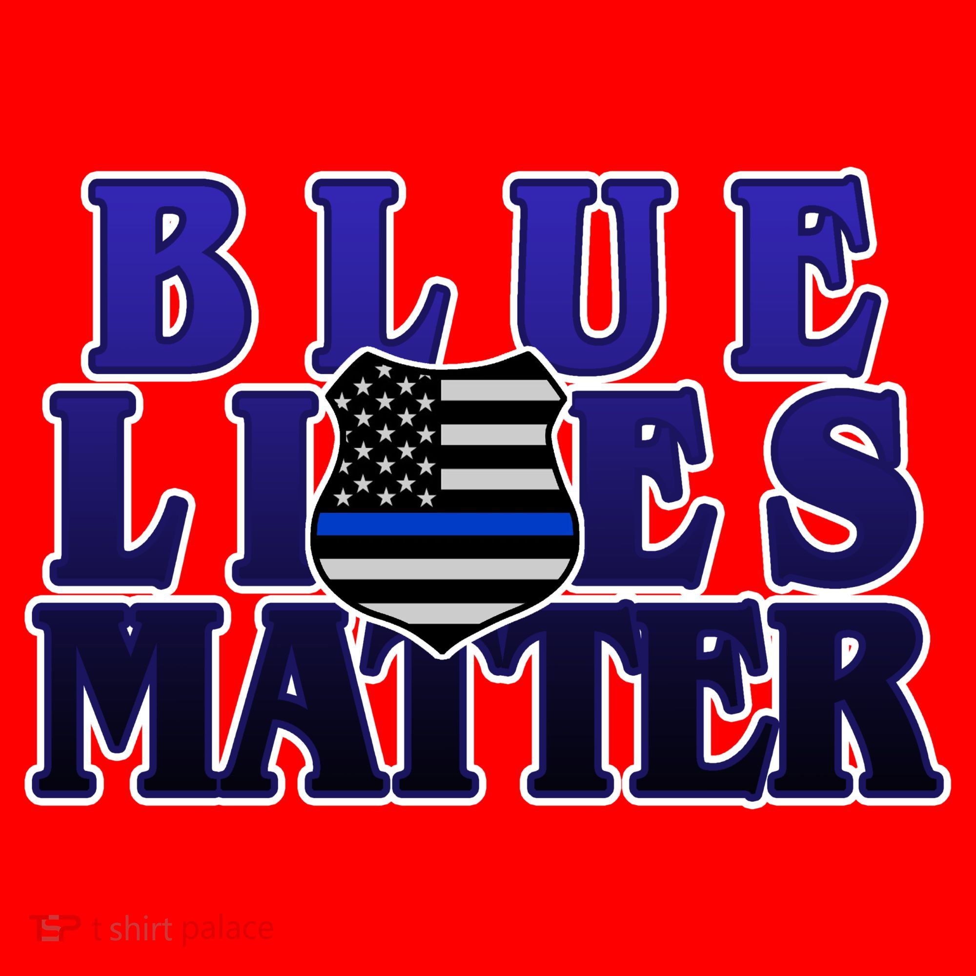 Police Shield Blue Lives Matter Santa Hat