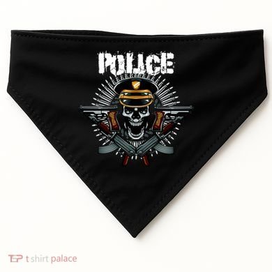 Police Skull USA-Made Doggie Bandana