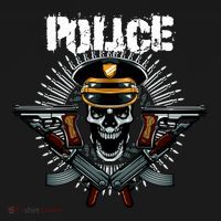 Police Skull Button thumb 1