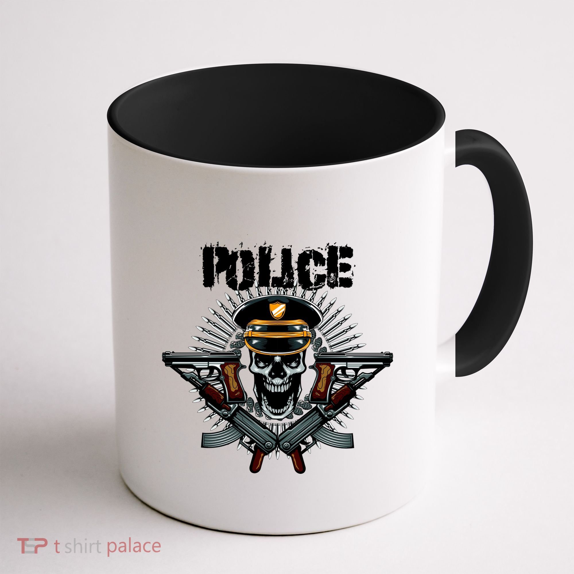 Police Skull Coffee Mug