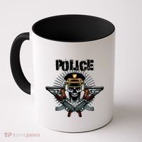 Police Skull Coffee Mug thumb 0